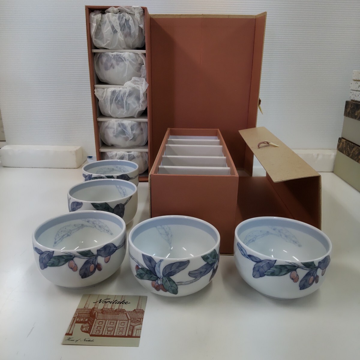 s597 Noritake 乃りたけ 山辺 深小鉢揃 径11cm 和食器 5個セット×2 拍卖