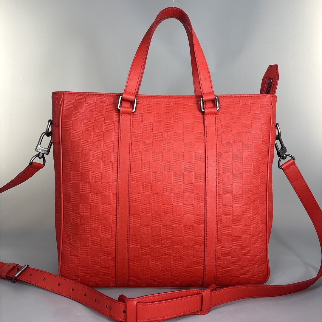 新品同様 Louis Vuitton ルイヴィトン ダミエ アンフィニ タダオPM 2way トートバッグ N41268 フュージョン オレンジ系 ショルダー拍卖