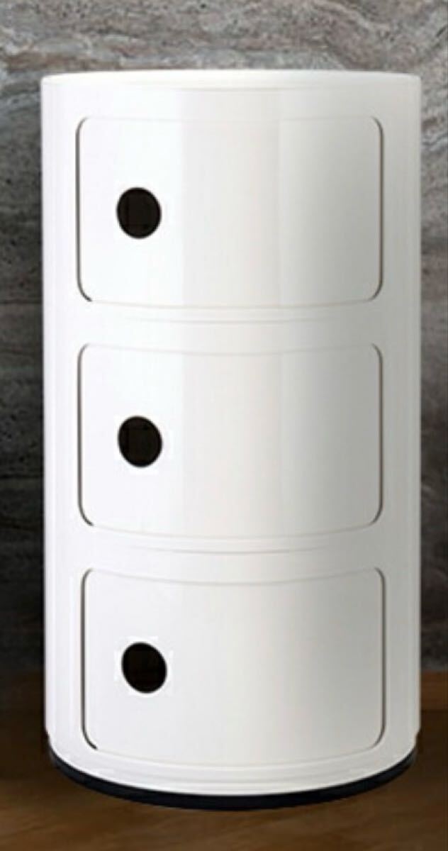 カルテル Kartell チェスト コンポニビリ 3段 Componibili 正規品 黄色に色褪せ拍卖