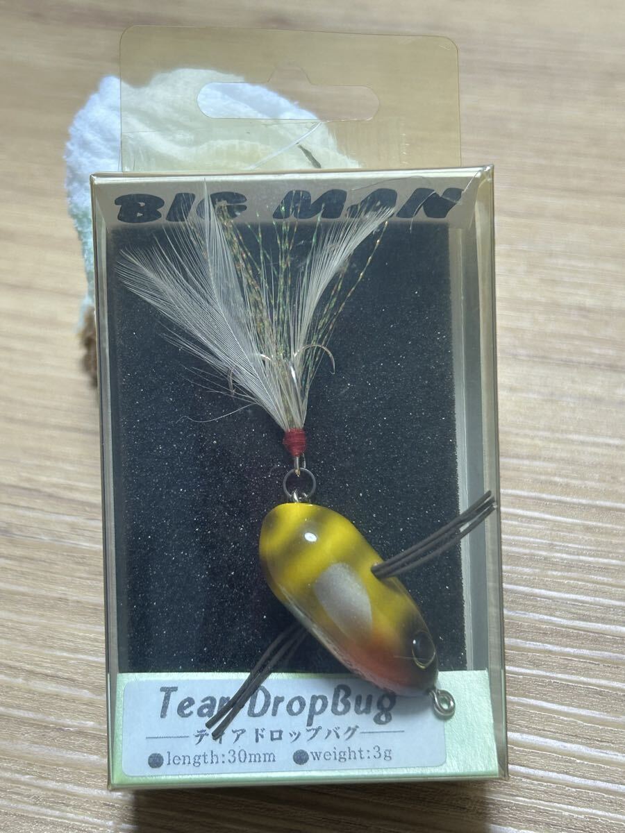 レア物 未使用 美品 ビッグマン ティアドロップバグ ミツバチ BIG MAN TEAR DROP BUG 虫系 トップウォーター 拍卖