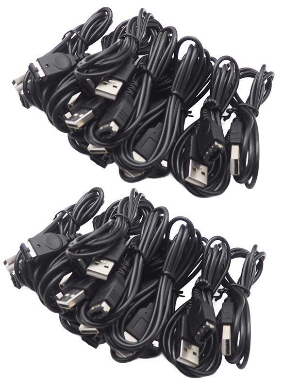 ニンテンドーDS ゲームボーイアドバンスSP ゲームボーイ用 互換充電 データケーブル 20本セット NDS GBA SP/GBASP/GAMEBOY拍卖