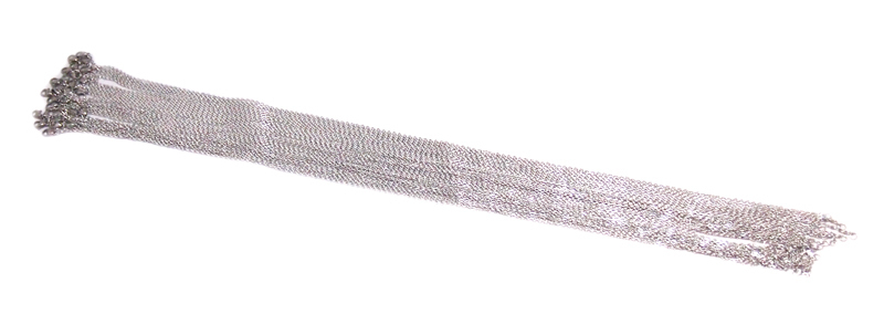 ハンドメイド用 ステンレス ネックレスチェーン 幅2MM 50CM 30本セット 送料無料拍卖