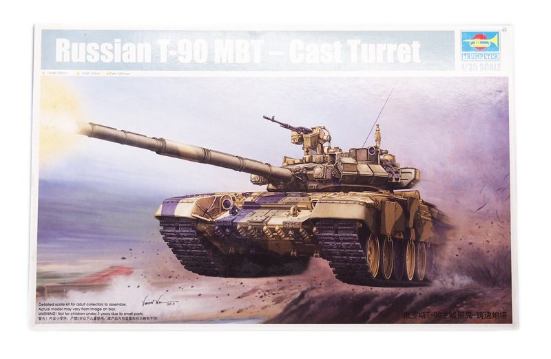 トランペッター 1/35 ロシア連邦軍 T-90A主力戦車 鋳造砲塔 プラモデル拍卖