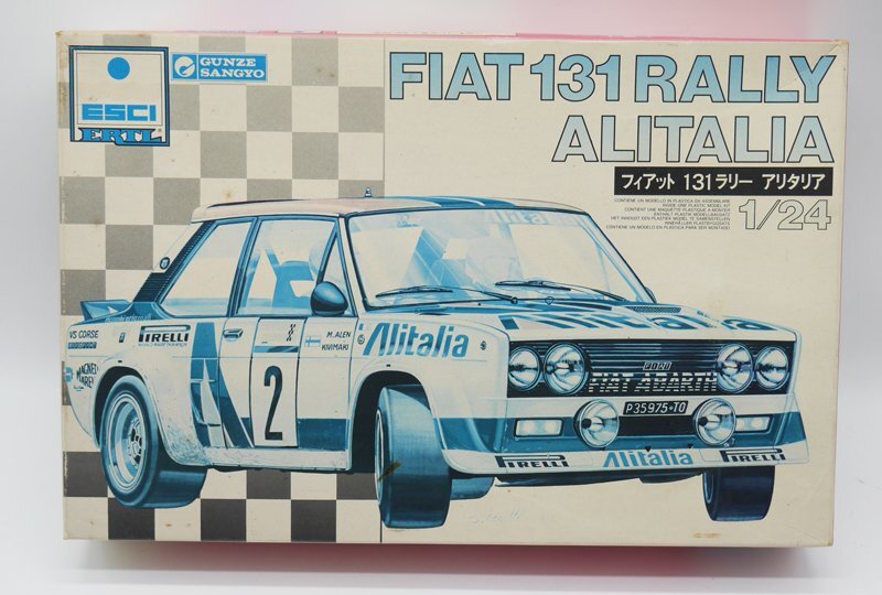 エッシー グンゼ 1/24 FIAT 131 RALLY ALITALIA プラモデル ESSI GUNZE フィアット131 ラリー アリタリア拍卖