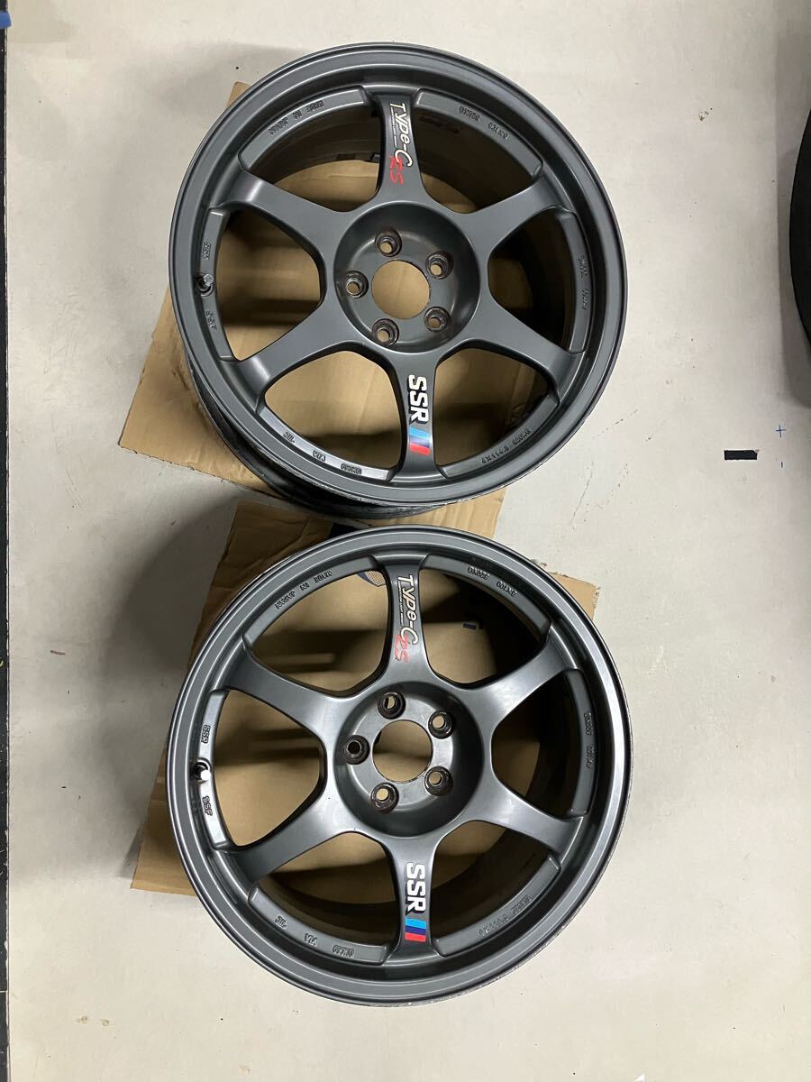 即決!訳あり激レアホイール 2本 SSR Type-C RS 17x8.5J+49 100 5H(GR86BRZN6ZN8ブレンボokインプレッサレガシィ拍卖