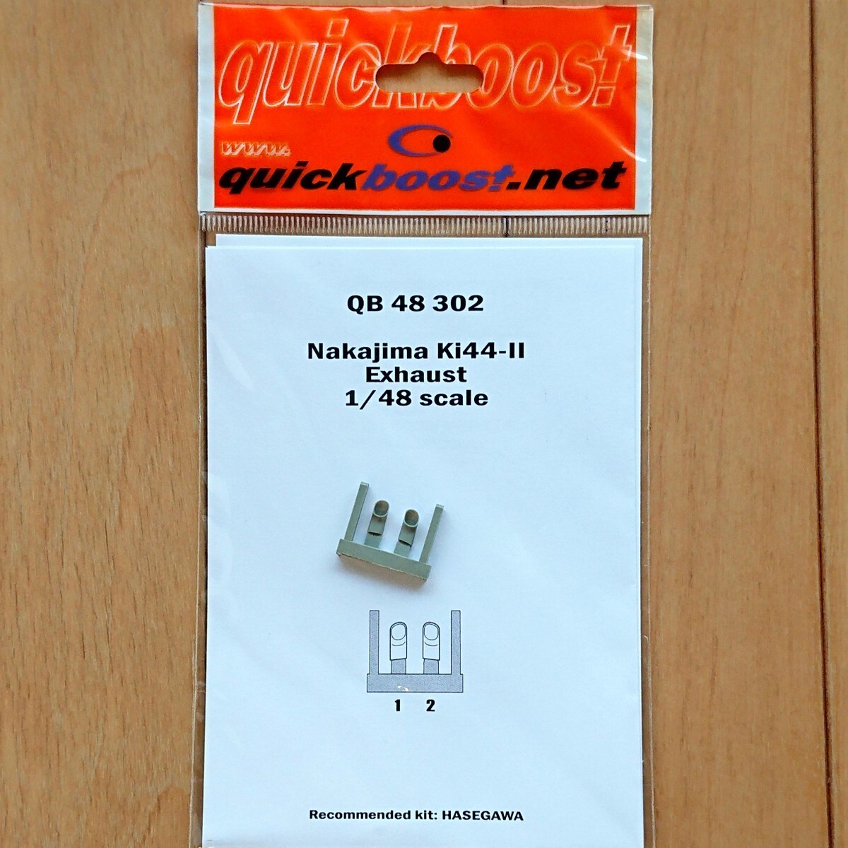 【新品、未開封】quickboost QB48-302 1/48 中島 Ki-44-Ⅱ 鍾馗 エンジン排気管 レジン製 コンバージョンパーツ ハセガワ用拍卖