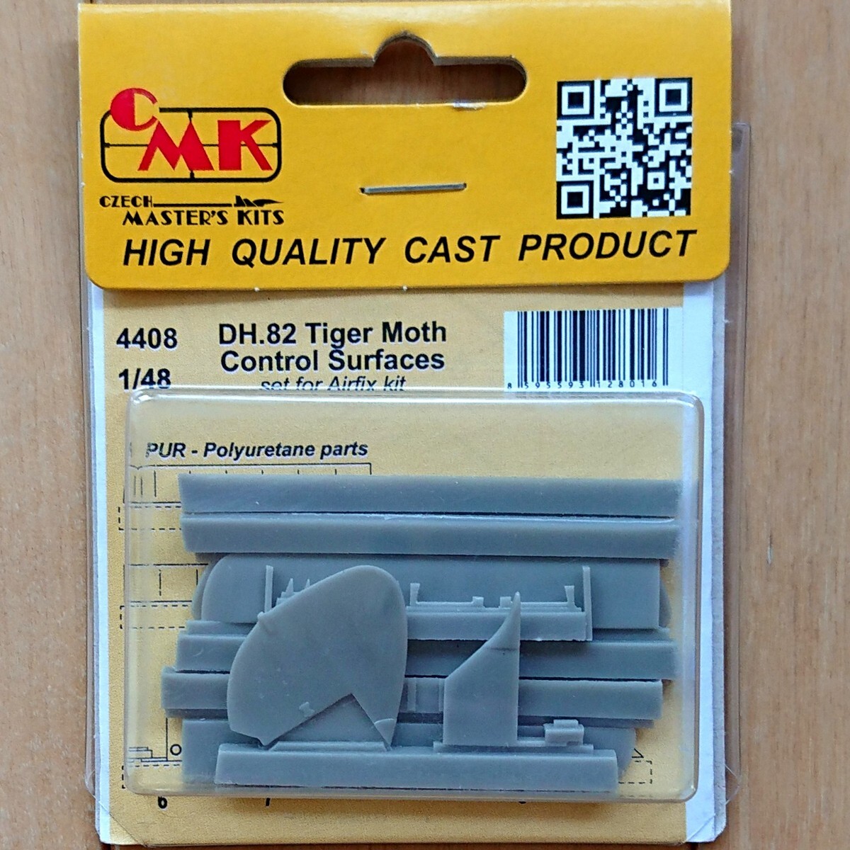 【新品、未組立】CMK No.4408 1/48 DH.82 Tiger Moth タイガー・モス Control Surfaces set 動翼ディティールセット エアフィックス用拍卖