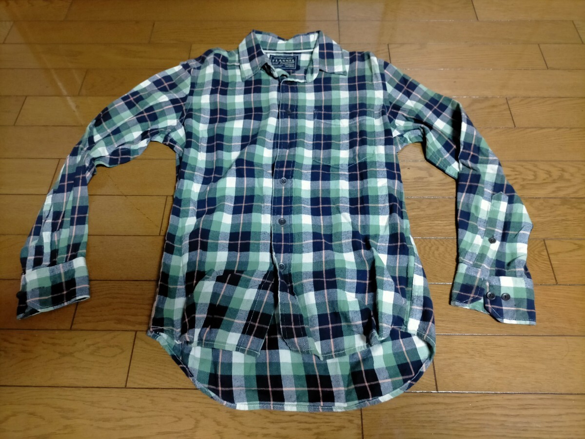 FLANNEL 長袖シャツ ネルシャツ チェックシャツ 長袖 シャツ チェック XS拍卖