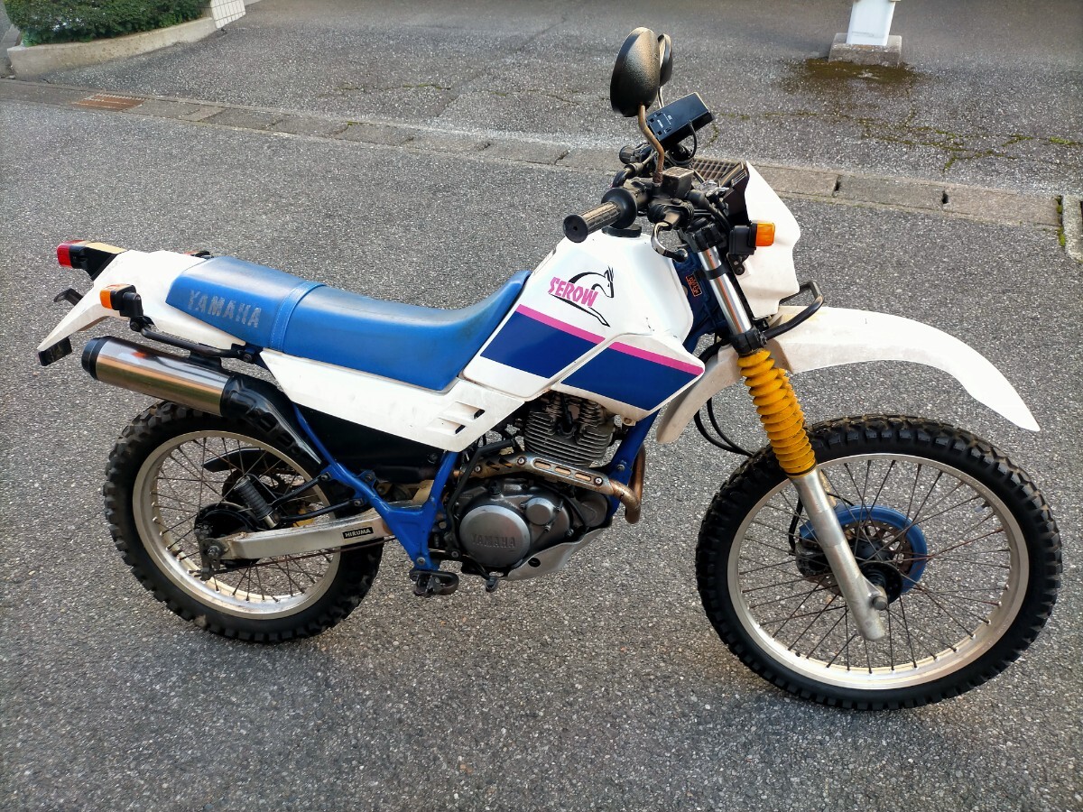YAMAHA SEROW 1KH 5700km ETC付き セロー225 オフロード ヤマハ 実働拍卖