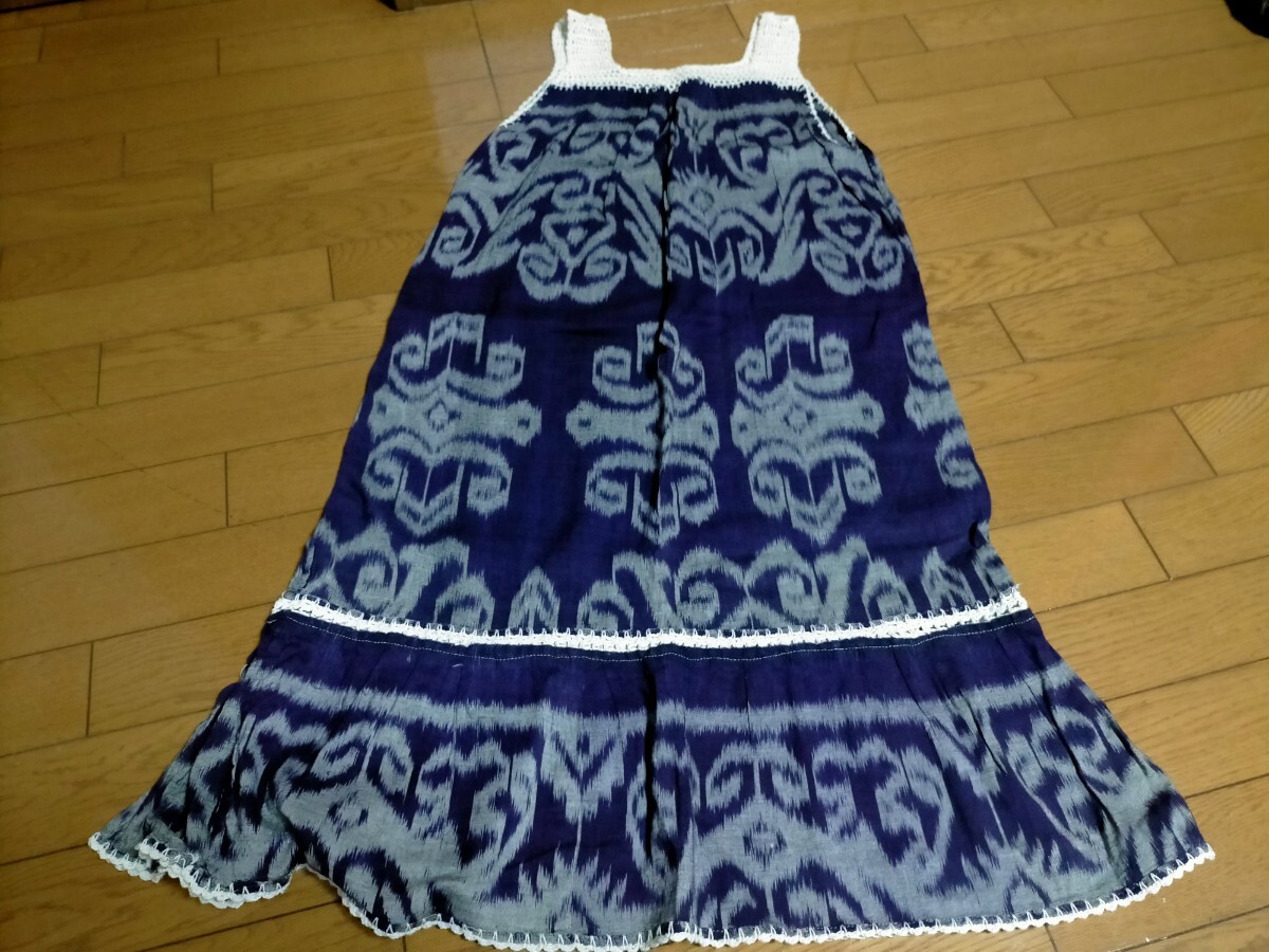 インドネシア ワンピース ノースリーブワンピース アジアン エスニック拍卖