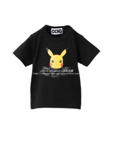 ■激レア■コムデギャルソンCDG×Pokmon(ポケモン)キッズTシャツ-子供服■黒■サイズ4■新品タグ付■国内直正規品■ポケットモンスター拍卖