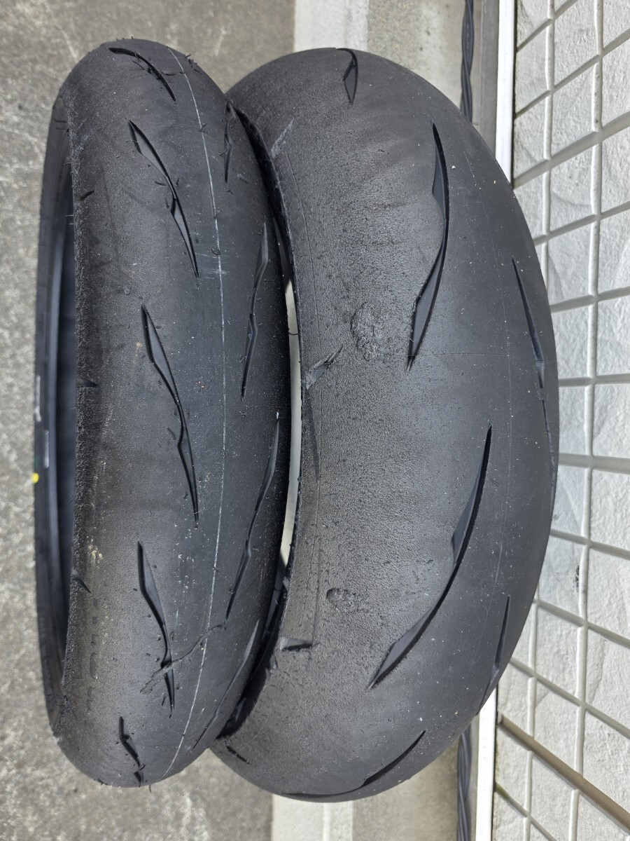 ST600 ワンメイクタイヤ BRIDGESTONE R11 中古前後セット 2拍卖