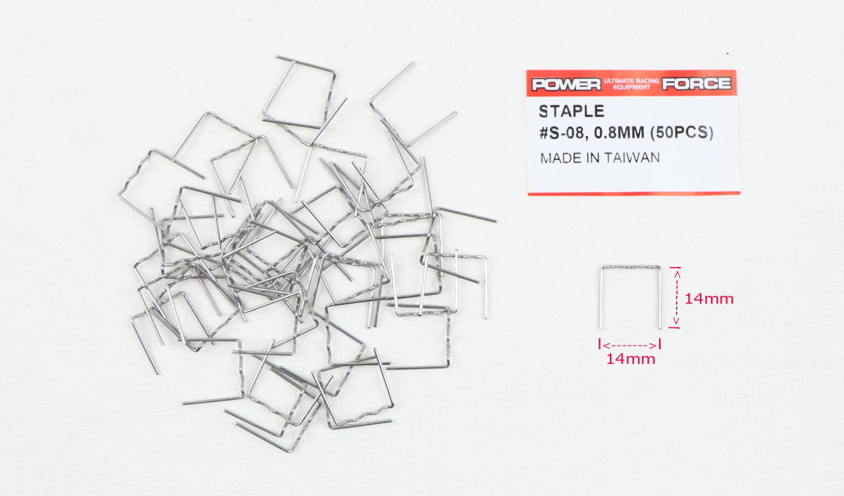 在庫有当日発送 POWER FORCE プラスチックリペアキット用ステープル外径0.8mm 溶着ピン50個入り拍卖