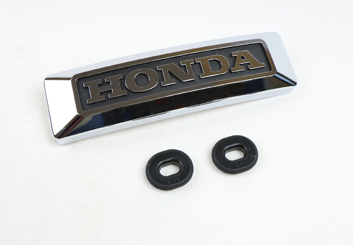 在庫有当日発送 エンブレム S(161mm)ブラック メッキ ラバーグロメット2個付き拍卖