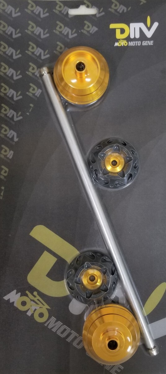 【在庫限り】DIMOTIV dmv-fas2-ka-02-g 3Dフロントアクスルスライダー Versys ゴールドカラー拍卖