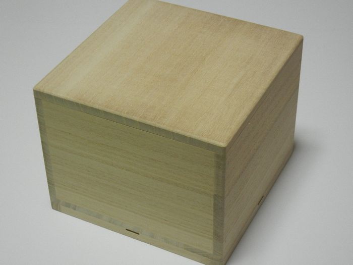 桐箱 茶碗用 130mm角×97mm 茶道具拍卖