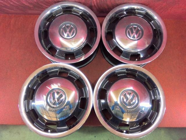 VW ザ・ビートル DBA-16CBZK 中古ホイール4本 純正、17インチアルミ、17×7J、5穴、PCD:112、+43、ハブ径:約57.1mm 25090016拍卖