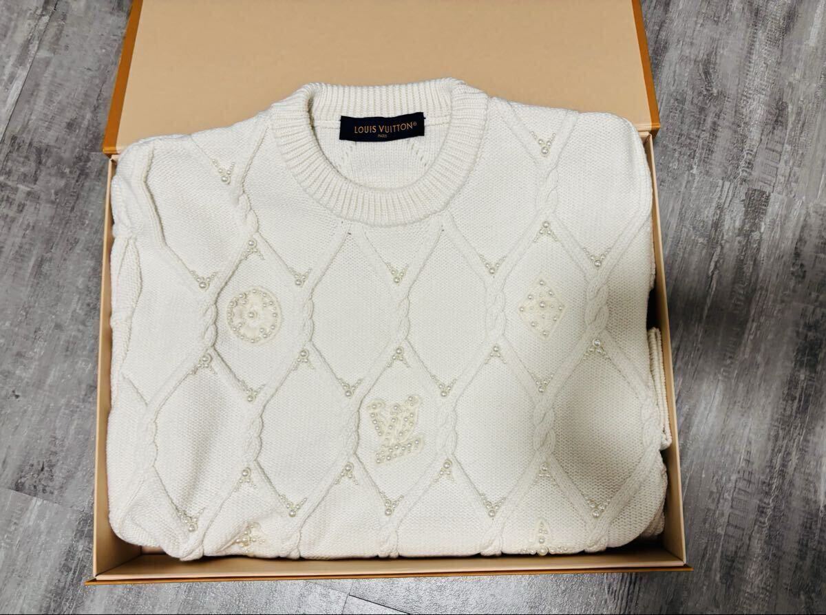 ルイヴィトン LOUIS VUITTON ニット M 正規品 箱付き拍卖