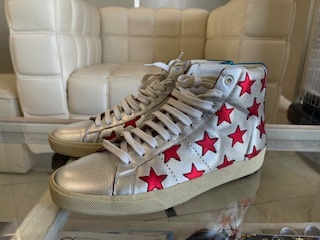 ■希少!Saint Laurent リヴ・ゴーシュ ハイカットスニーカー STAR 42拍卖