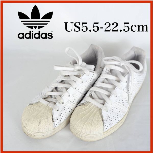 ★100スタ★OK2570*adidas*アディダス*レディーススニーカー*US5.5-22.5cm*白拍卖