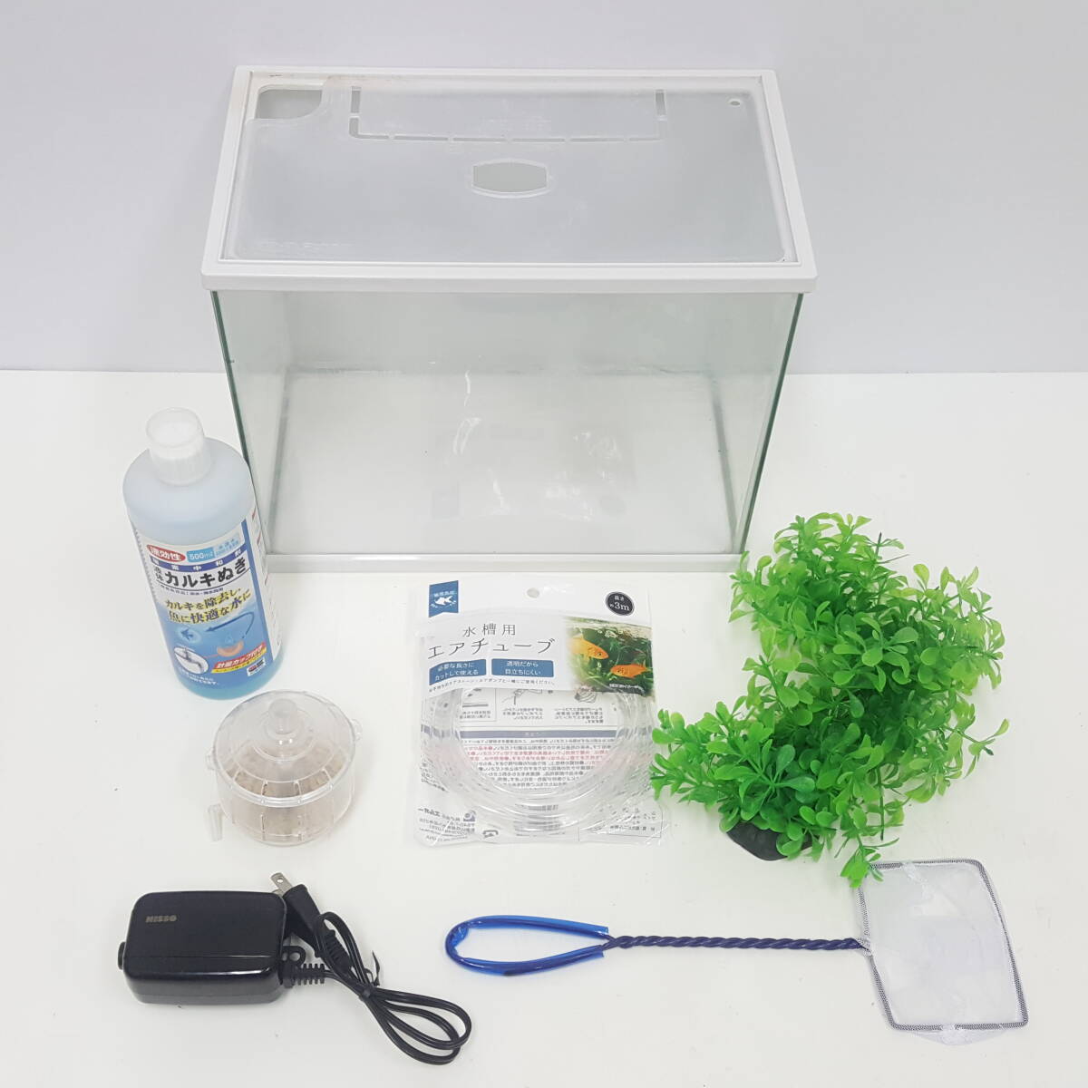 【 水槽セット 】水槽 蓋付き NISSO ニッソー 051906 エアーポンプ 金魚 メダカ 観賞用拍卖