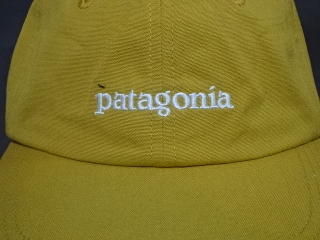 激レア USA購入 人気アウトドア系ブランド パタゴニア【Patagonia】【netplus】シンプルなデザイン ロゴ刺繍入りCAP からし色 中古良品拍卖