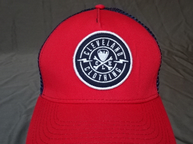 激レア USA購入 アメリカ企業モノ オハイオ州クリーブランド 衣料ブランド【CLEVELAND CLOTHING】ロゴ刺繍ワッペン付 メッシュCAP 中古良品拍卖