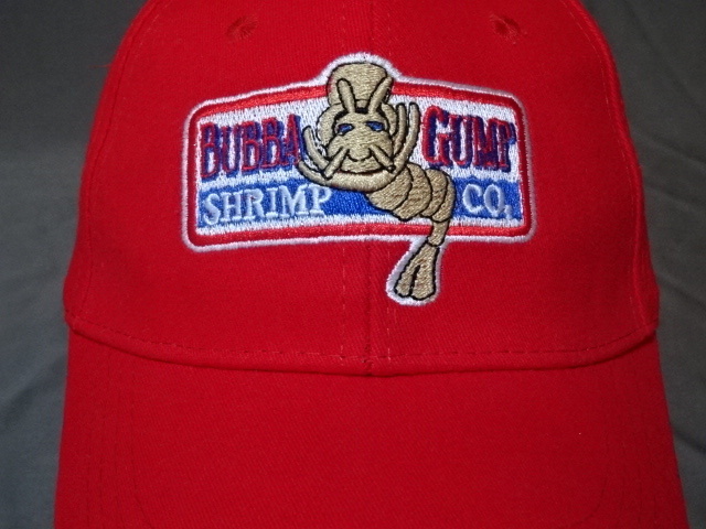 激レア USA購入 アメリカ企業モノ テキサス州発祥 フォレスト ガンプ シーフードレストラン【Bubba Gump Shrimp Co】ロゴ刺繍CAP 中古良品拍卖