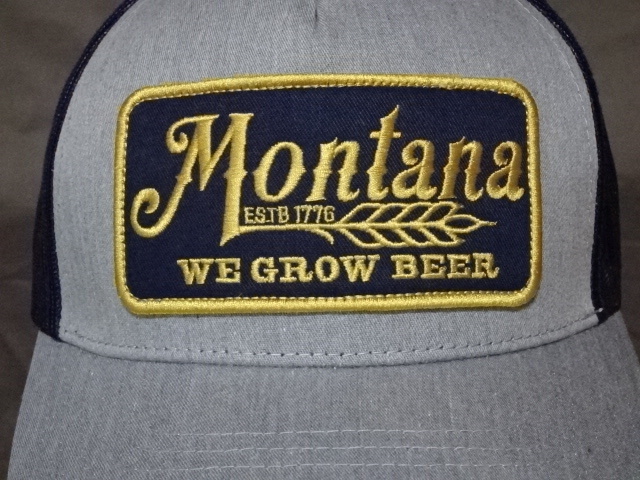 激レア USA購入 アメリカ アパレルブランド【Rural Cloth】【MONTANA WE GROW BEER】ロゴ刺繍ワッペン付 メッシュキャップ 中古良品拍卖