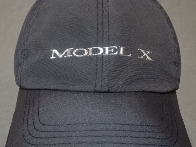 激レア USA購入 アメリカ企業モノ テキサス州 高級自動車メーカー テスラ【TESLA】【MODEL X】ロゴマーク付 ナイロン素材キャップ 中古良品拍卖