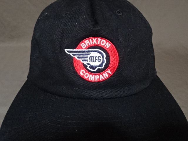 激レア USA購入 カリフォルニア発 スケートボード系アメカジブランド ブリクストン【BRIXTON MFG COMPANY】ロゴ刺繍入り キャップ 中古良品拍卖