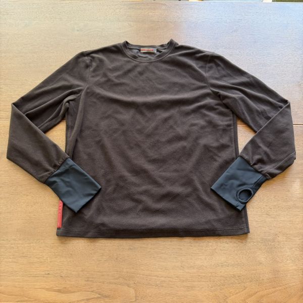 【1円スタート】【ヴィンテージ】■PRADA プラダ■ 長袖 半袖 トップス シャツ ブラウン 拍卖