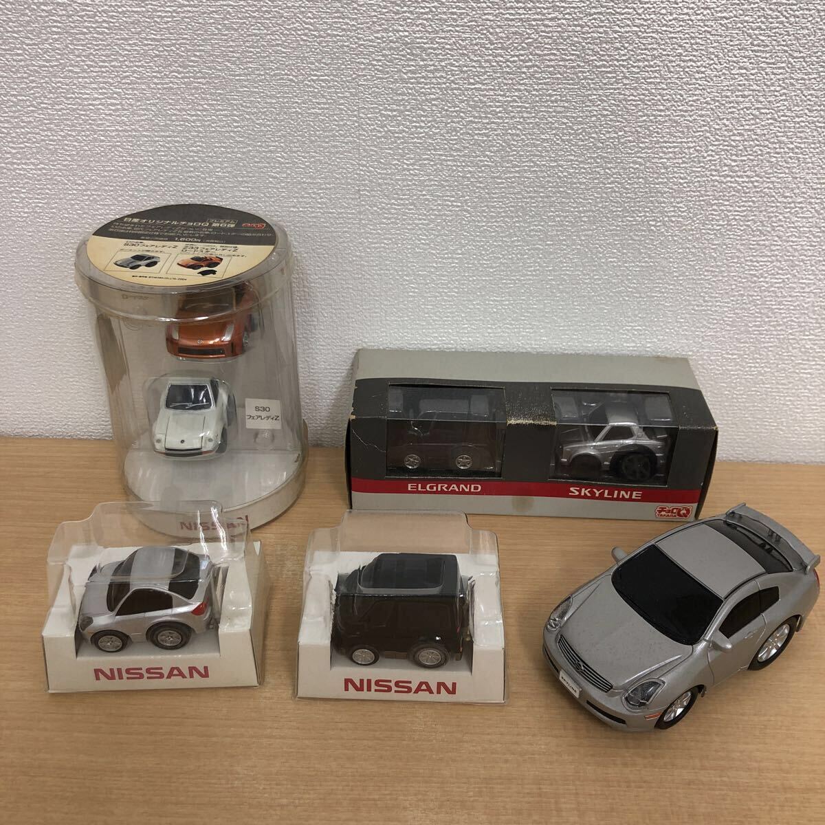 Y1020A 日産 NISSAN チョロQ まとめ★7台セット S30 フェアレディZ/Z33 ロードスター/ELGRAND/SKYLINE/エルグランド/スカイライン/玩具/拍卖