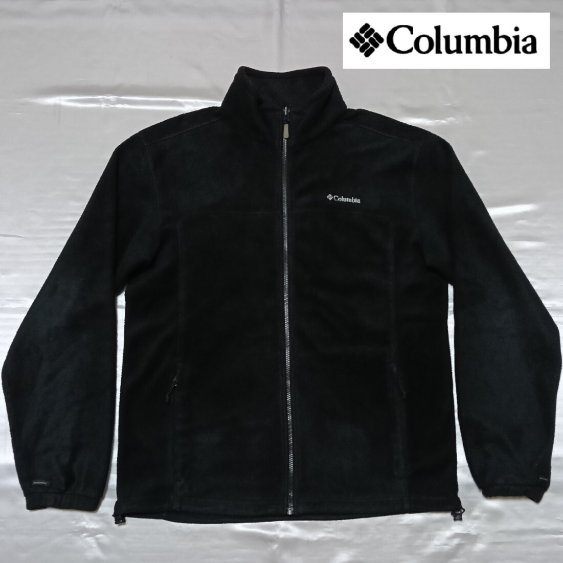 【Columbia】コロンビアの刺繍ロゴ入りフリースジャケット(XLサイズ)拍卖