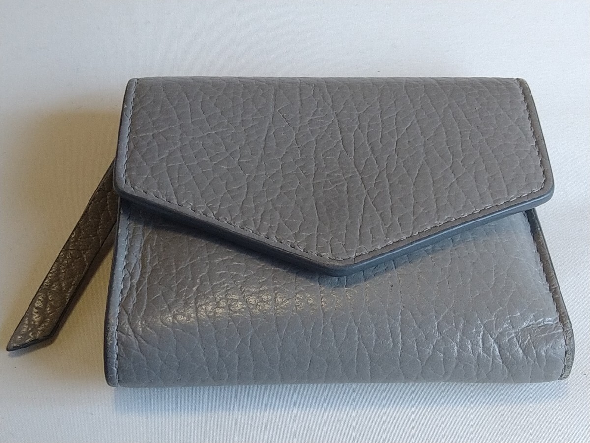 Maison メゾンマルジェラ  三つ折り財布 レザー 4ステッチ拍卖