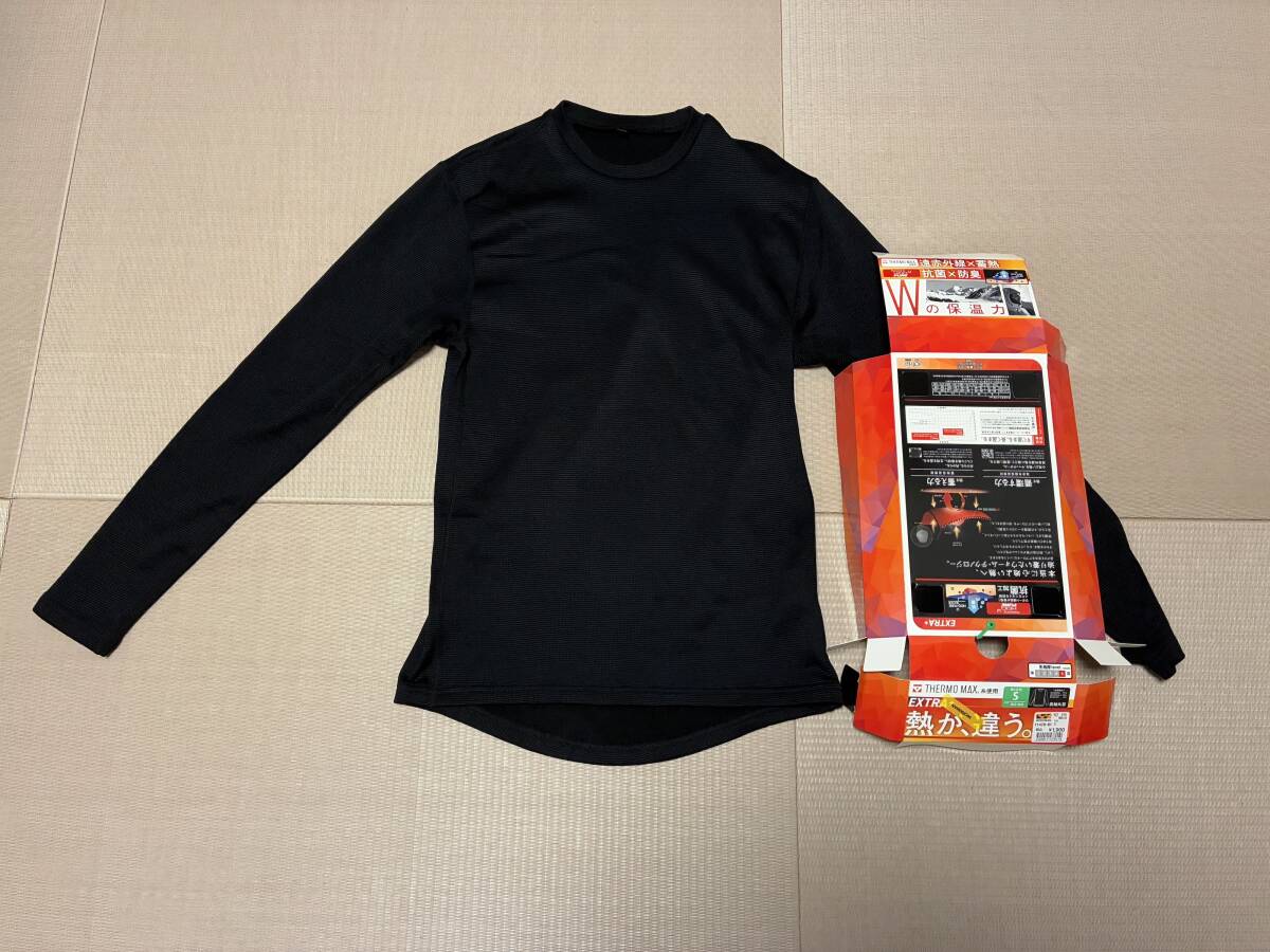 (美品・未使用レベル)ワークマン サーモマックス THERMO MAX EXTRA+ サーモマックス エクストラプラス サイズS ブラック拍卖