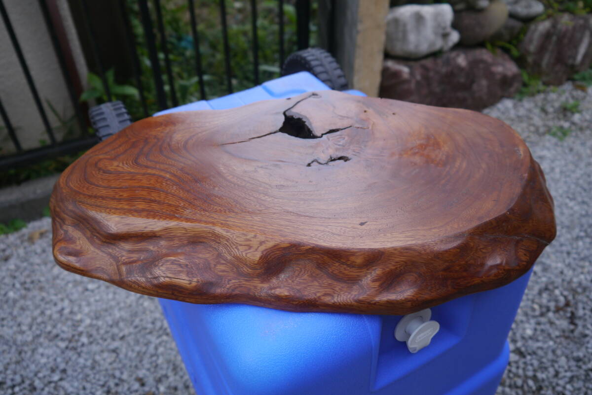 ★【5Oct02 OF青】花台 飾り台 盆栽台 香炉台 天然木 敷板 一枚板 拍卖