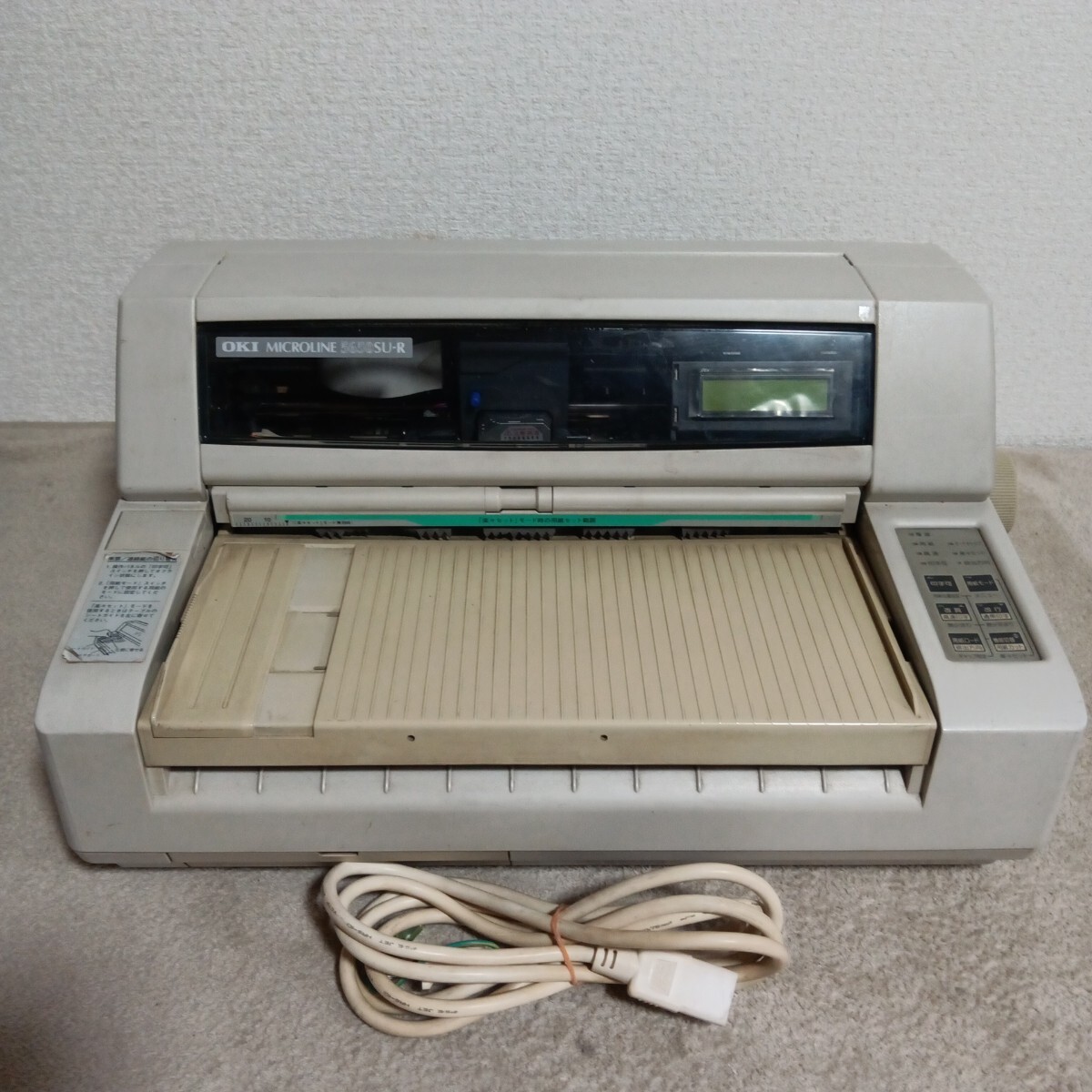 OKI MICROLINE 5650SU-R ドットインパクトプリンター D21109A 通電確認のみ拍卖