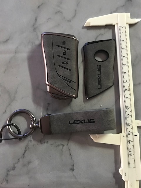 誰もつけてない?LEXUS レクサスロゴスマートキーカバーセット グレー/ブロンズ 送料サービス LBX LC500 LS500 RX500 IS500 拍卖