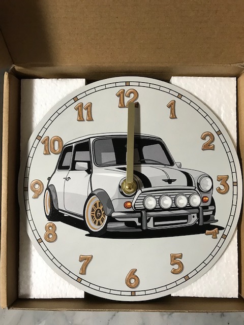 特価!誰も持ってない?かっこいい! クラミニ MINIロゴ 掛け時計 お部屋に! 送料サービス クーパー JCW モーリス拍卖