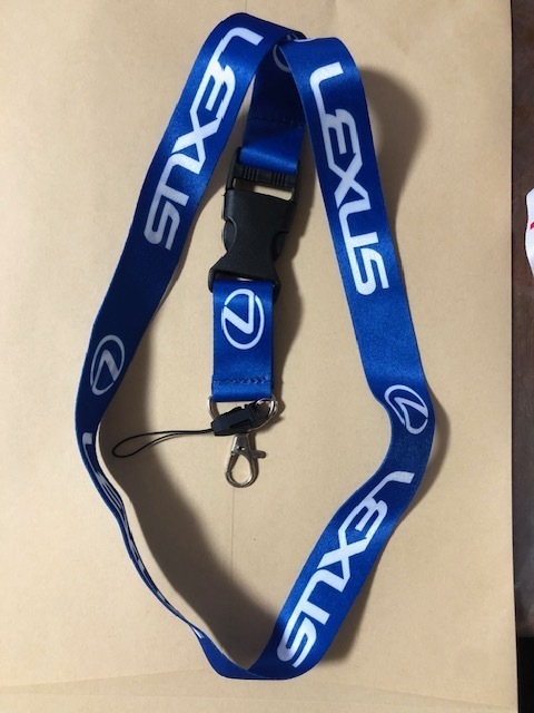 オフ会の必需品? レクサス LEXUSロゴ 青 ネックストラップ 送料サービス LC500 LS500 RX300 LX570 UX200 IS300 ES300 GS300 拍卖