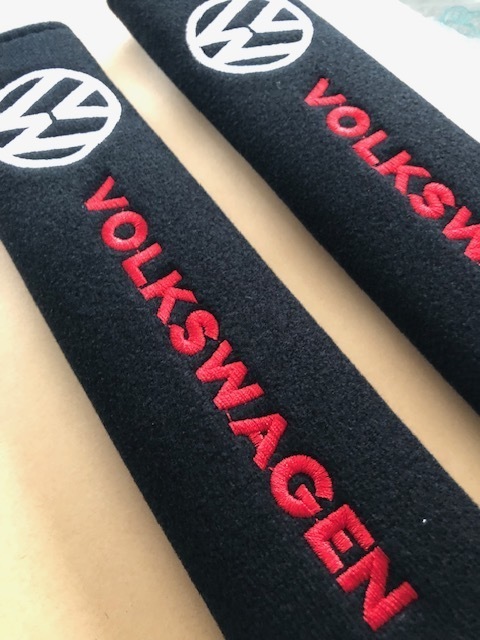 最安値? さり気なく目立つ VWフォルクスワーゲンロゴ シートベルトカバー 送料0円! ポロ ルポ ビートル ゴルフ GTI シロッコ 拍卖
