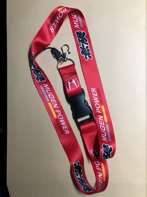 オフ会の必需品?無限 MUGENロゴ 赤 ネックストラップ 送料サービス シビック アコード S660 NBOX ステップワゴン S2000 NSX拍卖