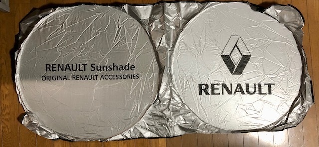 送料無料!車内の暑さ対策に!目立つ ルノーロゴ サンシェード  カングー ルーテシア トゥインゴ メガーヌ拍卖