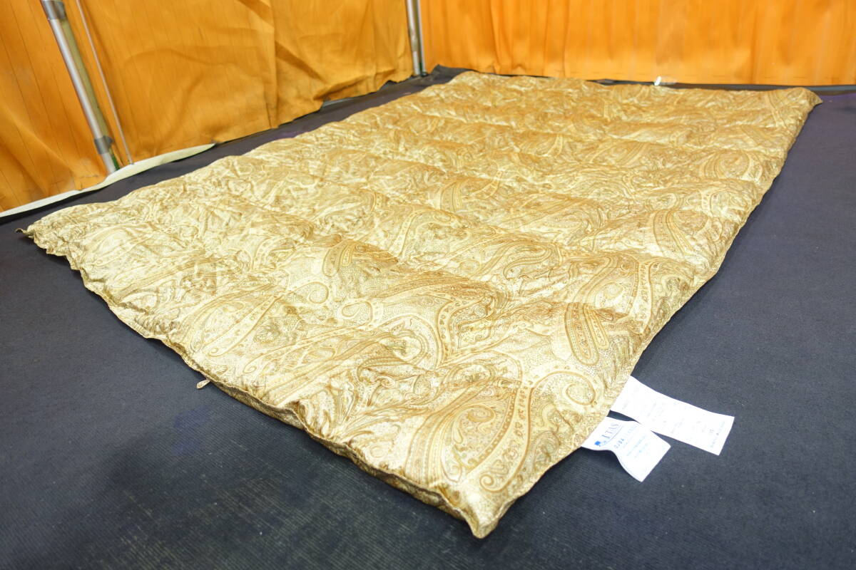 763 送料無料 展示品 西川 アイスランド産アイダーダウン 羽毛肌掛け布団 シングルサイズ 99万拍卖