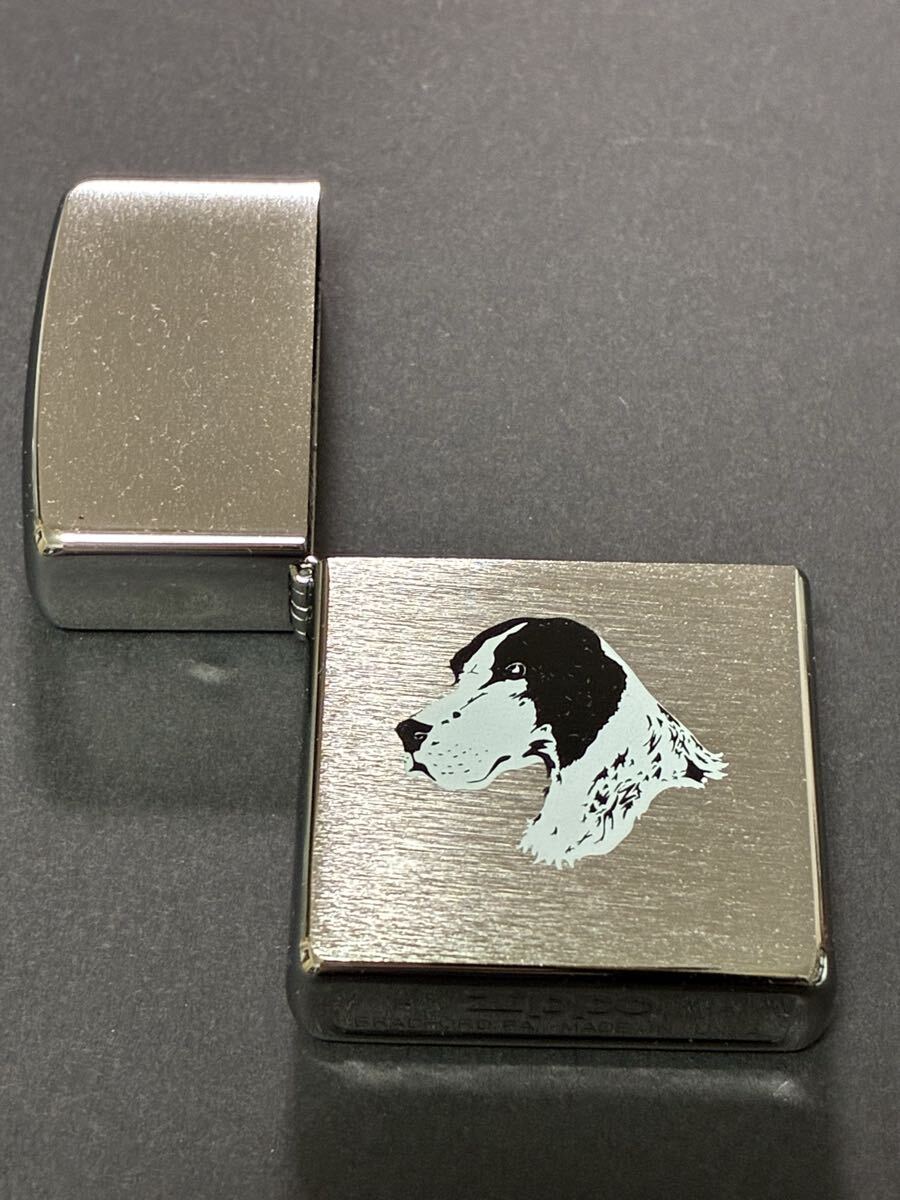 zippo 犬 ドッグ 前面加工 外側ケース アウター シルバー 希少モデル 2015年製 拍卖