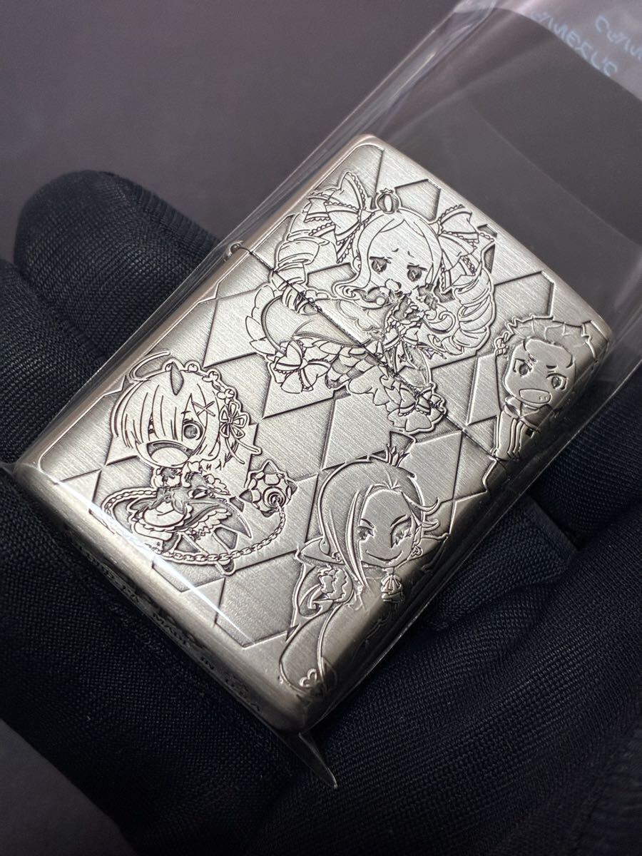 zippo Re:ゼロから始める異世界生活 ミニキャラ 3連続刻印 リゼロ 希少モデル 2023年製 シルバーインナー 2023年製拍卖