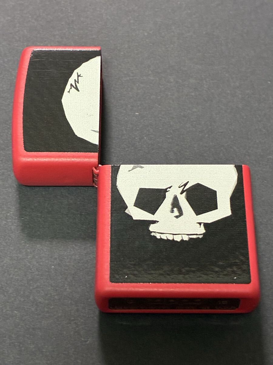 zippo ドクロ スカル レッド 外側ケース アウター 前面加工 希少モデル 2015年製拍卖