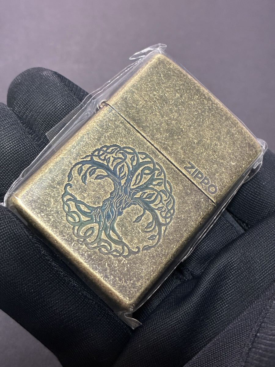 zippo ユグドラシル ゴールド 前面刻印 希少モデル 2022年製拍卖