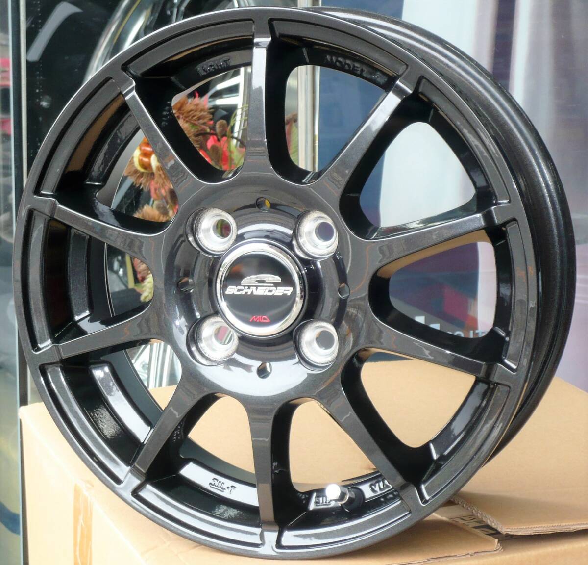 税込! S500P/S510P系 ハイゼット トラック用 軽量ホイール 「シュナイダー STAG」 新品1台分拍卖